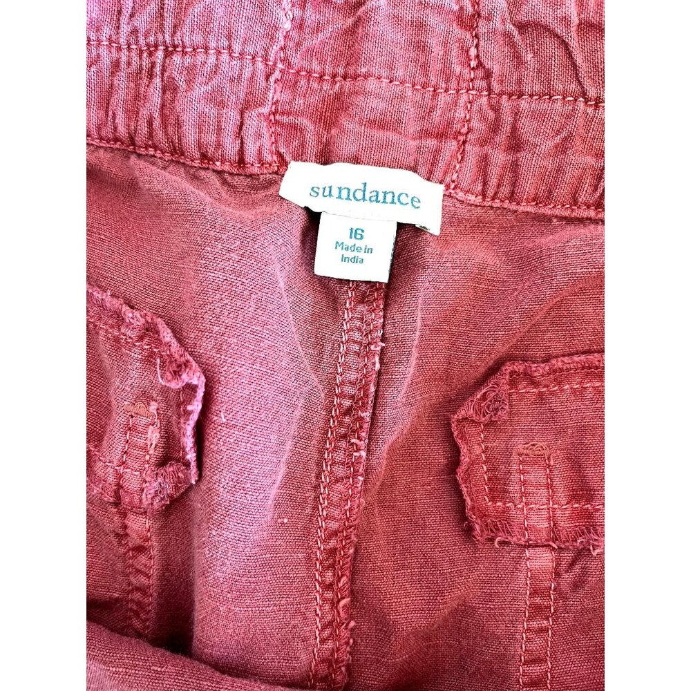 Sundance Button-Front Ankle Pants in Dusty Rose - Picture 9 of 10